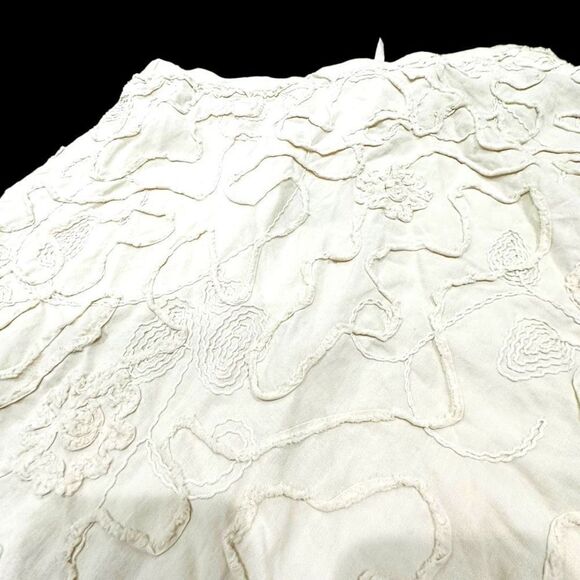 MAX STUDIO Khaki A Line Embroidery NWT Fully Lined Size Large $78 MSRP - Picture 3 of 10